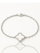 Pulseira 1 Trevo (Prata 925)