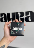 Pulseira 3 Trevos Verde (Prata 925) AuraLuxury