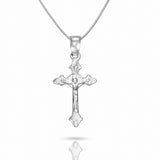 Colar Veneziana Crucifixo Jesus (Prata 925)
