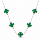 Colar 5 Trevos Verde