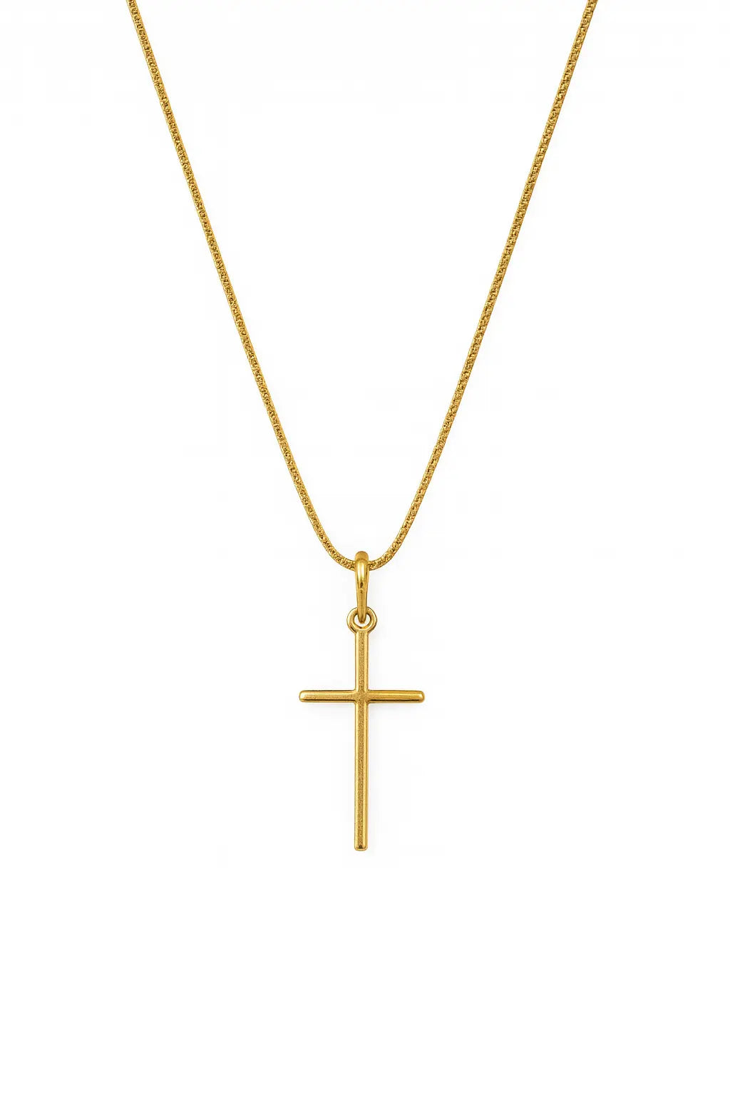 Colar Crucifixo Palito (Banhado 18k)