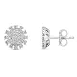 Brinco Chuveirinho Cravejado (Prata 925)