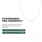 Colar 5 Trevos Azul (Prata 925)