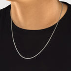 Corrente de Prata Masculina Grumet 2,3mm (Prata 925)