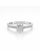 Anel Solitário Milano Cristal Cravejado (Prata 925)