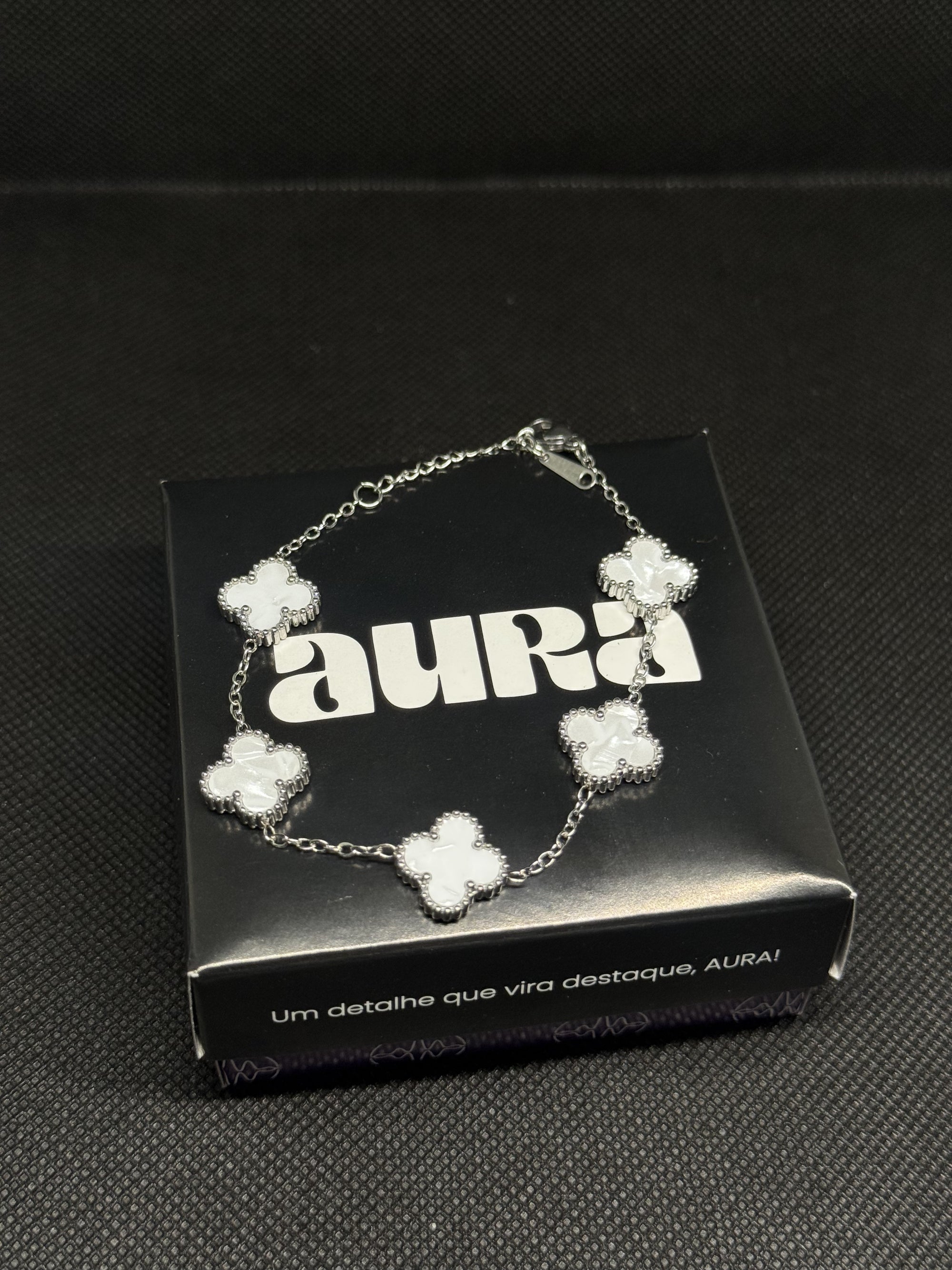 Pulseira 5 Trevos Branco