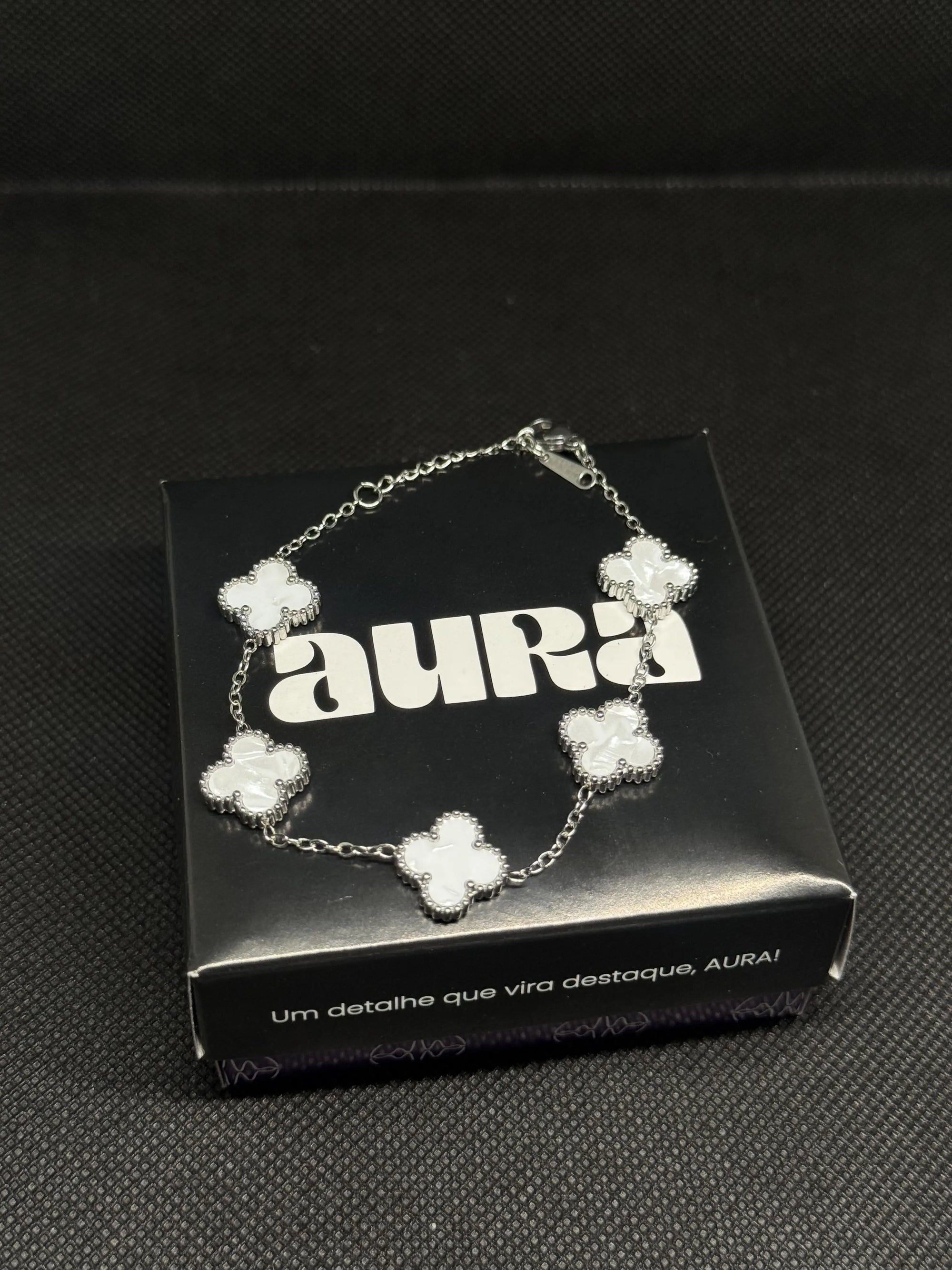 Pulseira 5 Trevos Branco