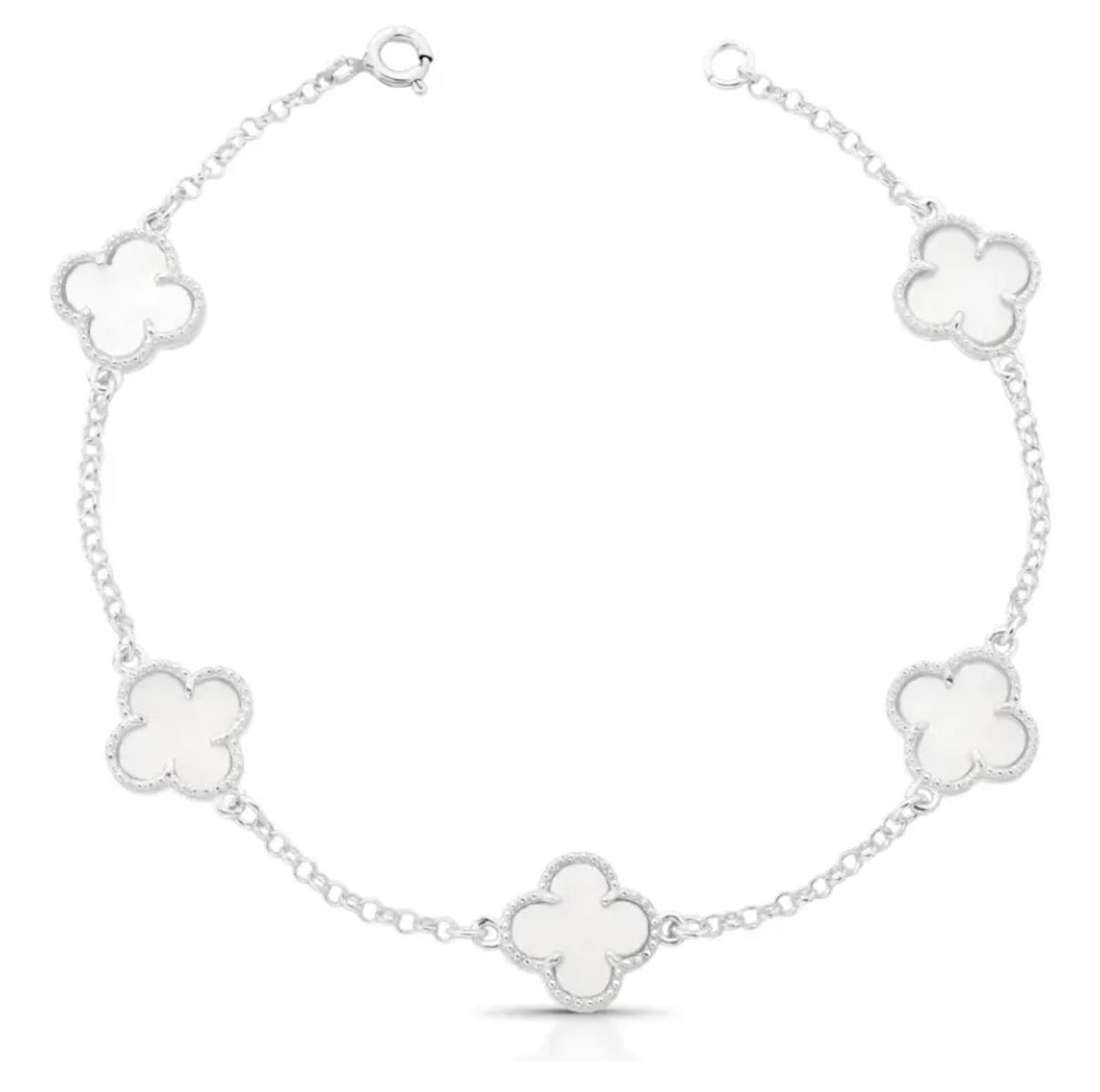 Pulseira 5 Trevos Branco