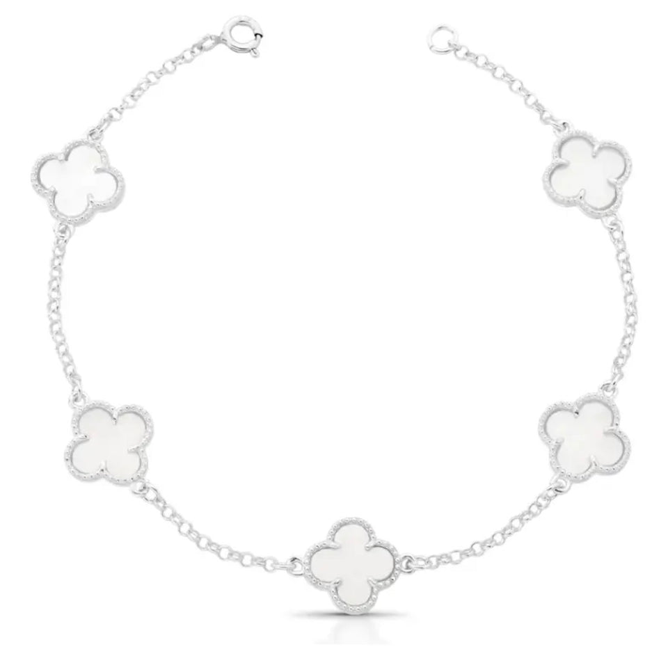 Pulseira 5 Trevos Branco
