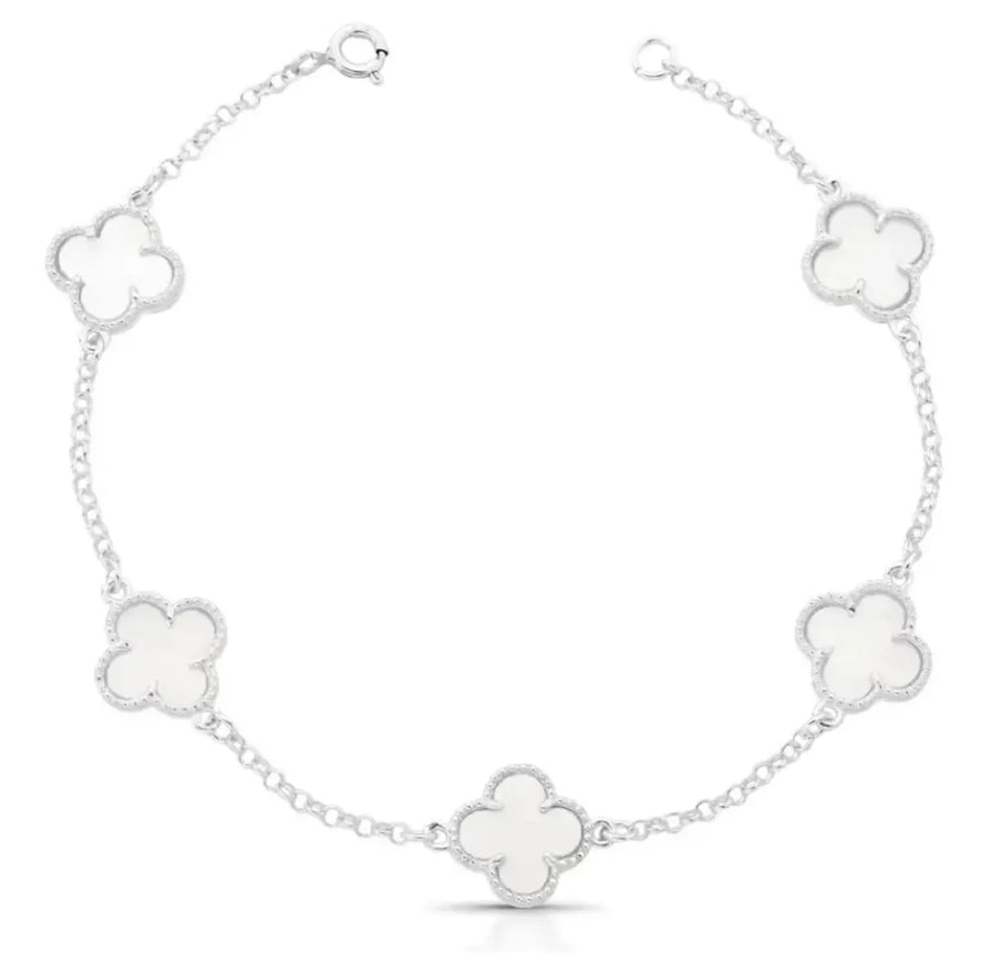Pulseira 5 Trevos Branco