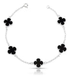 Pulseira 5 Trevos Preto