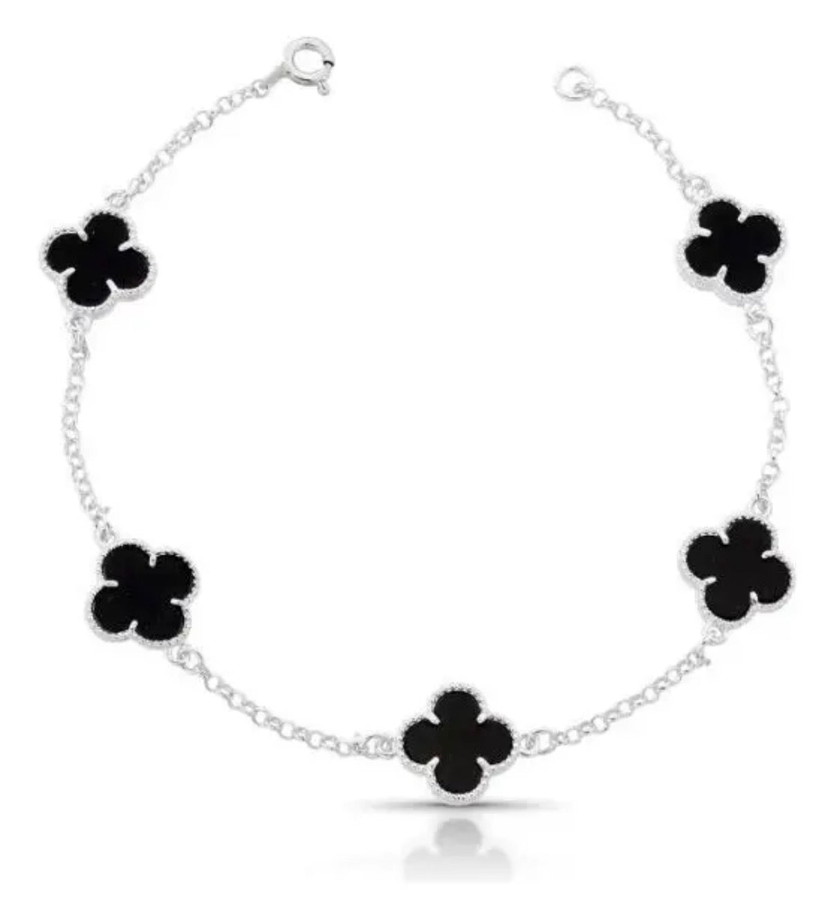 Pulseira 5 Trevos Preto