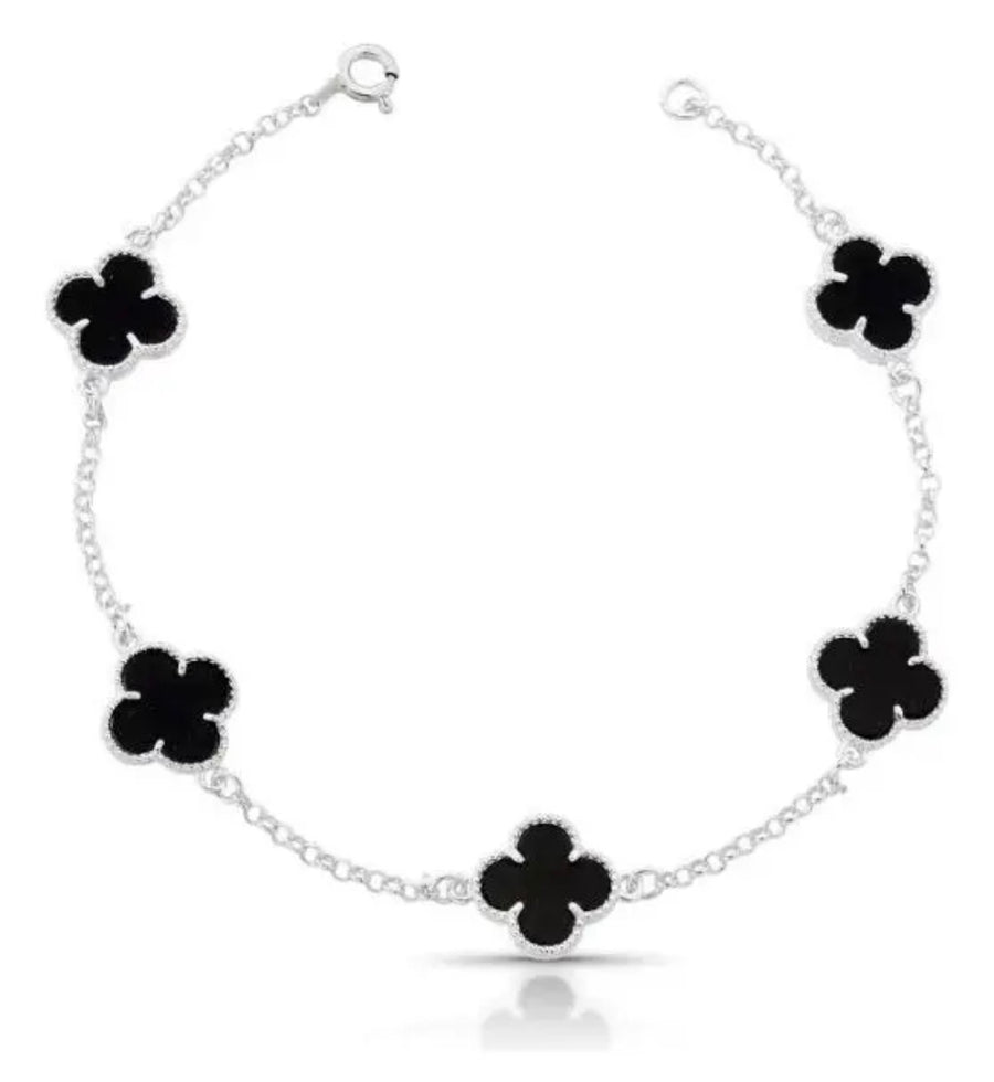 Pulseira 5 Trevos Preto