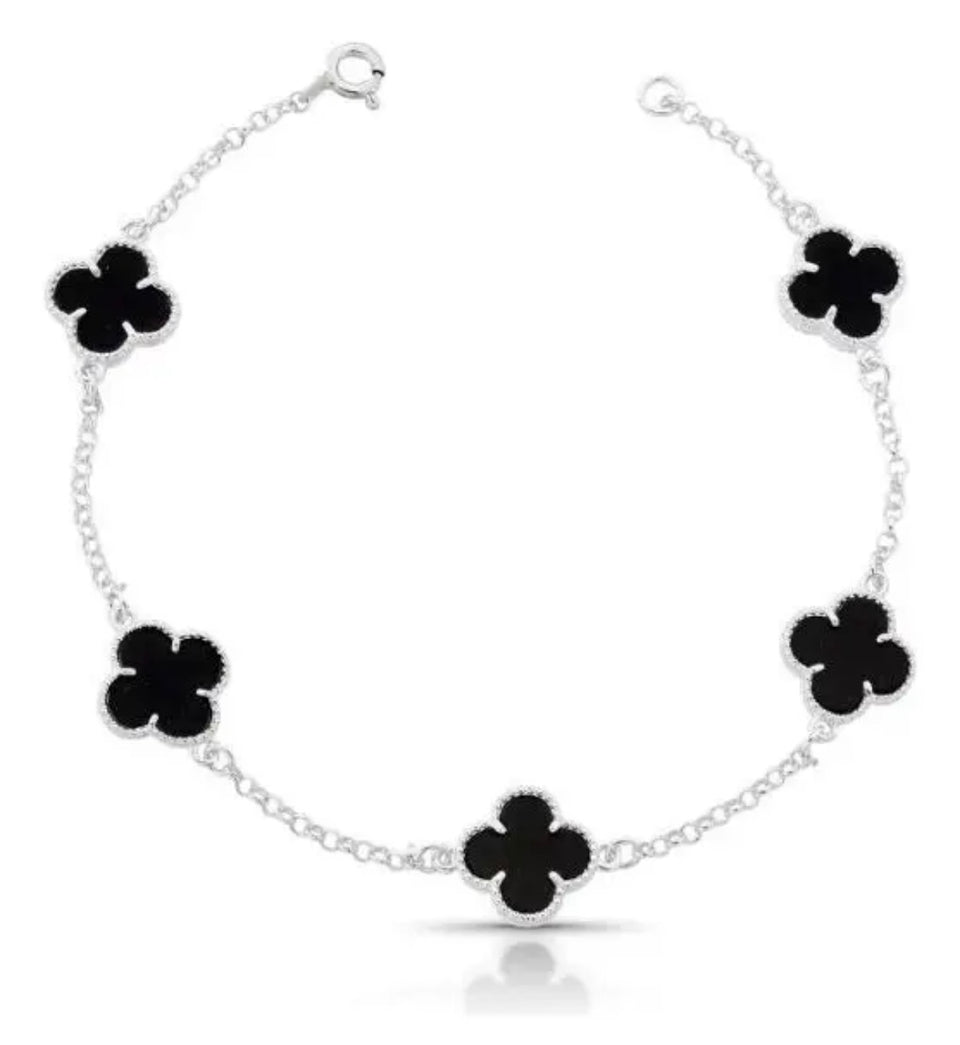 Pulseira 5 Trevos Preto