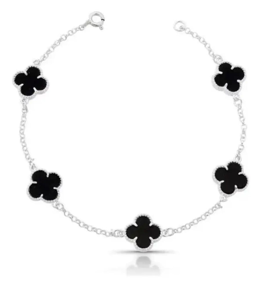 Pulseira 5 Trevos Preto