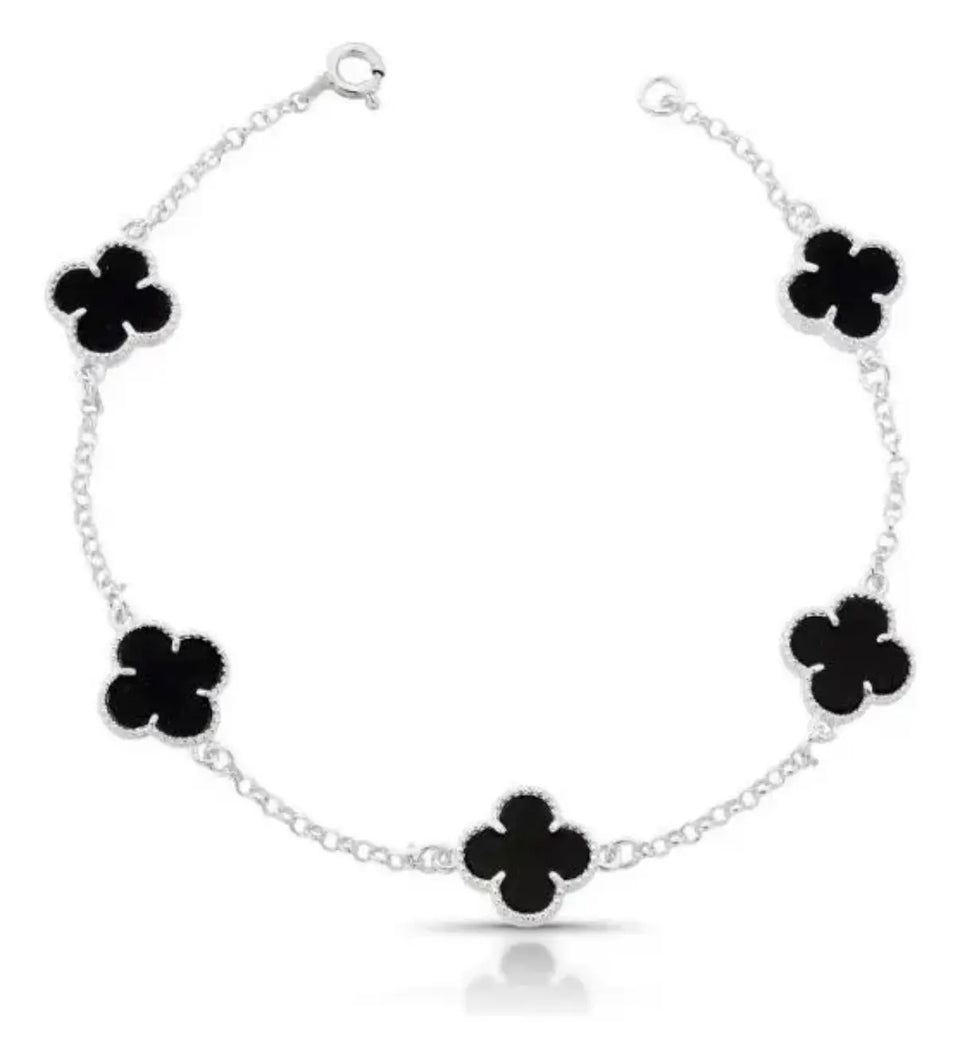 Pulseira 5 Trevos Preto