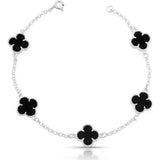 Pulseira 5 Trevos Preto