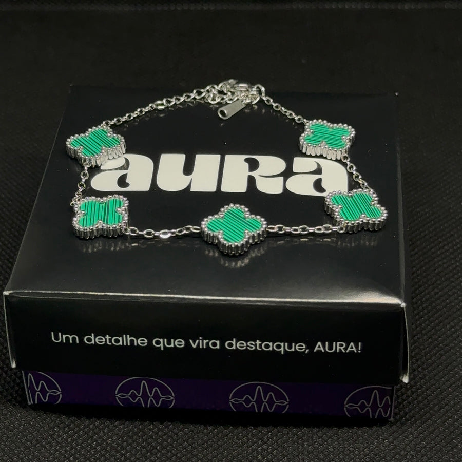 Pulseira 5 Trevos Verde