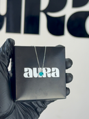 Colar Veneziana Ponto De Luz Cristal - Azul (Prata 925)